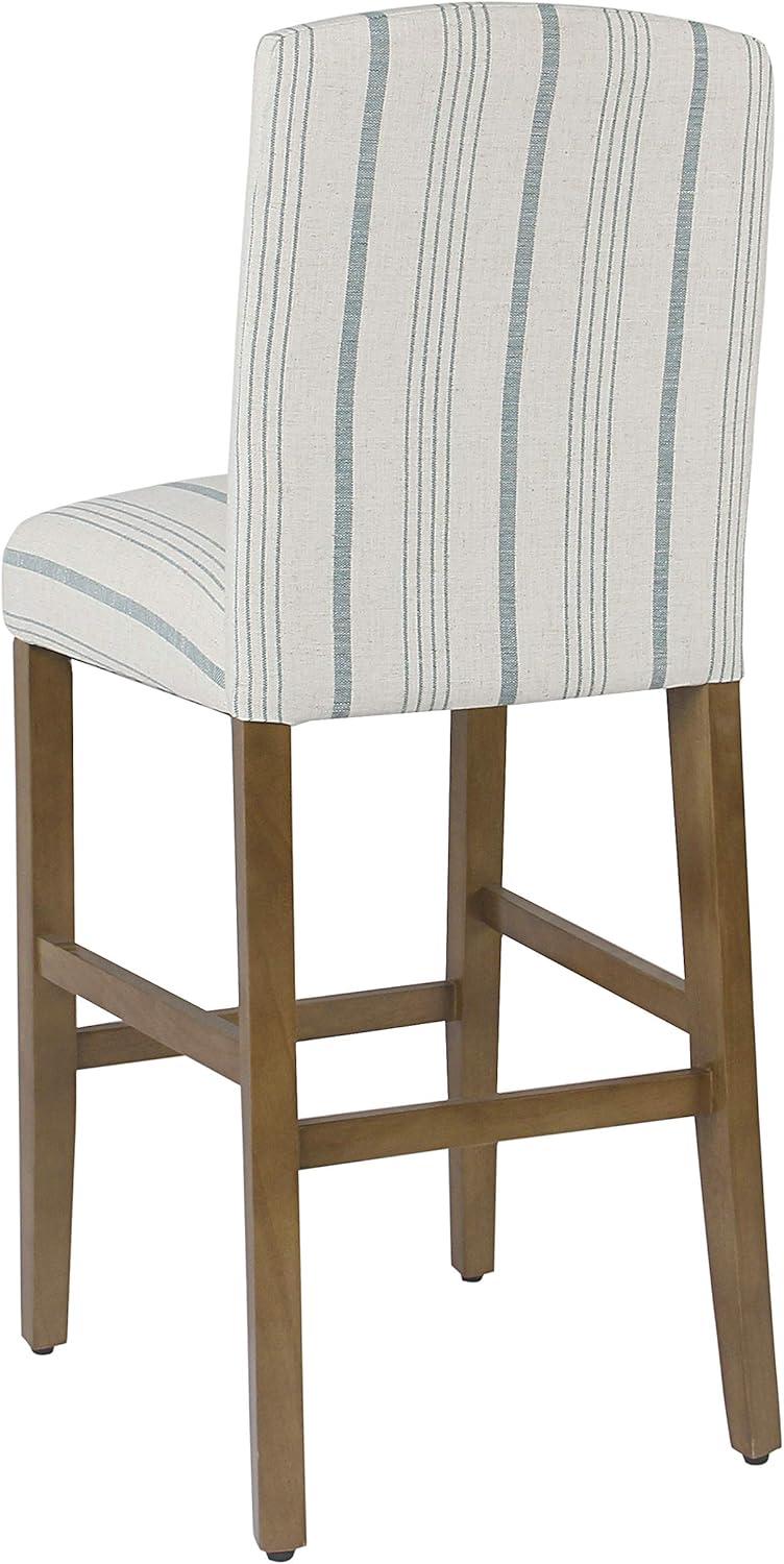 imageHomepop Home Decor Nailhead Trim Counter Height Bar Stools 24 Inch Bar Stools Decorative Home Furniture Flax TanBlue