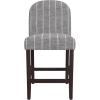 Midnight Gray Woven Stripe