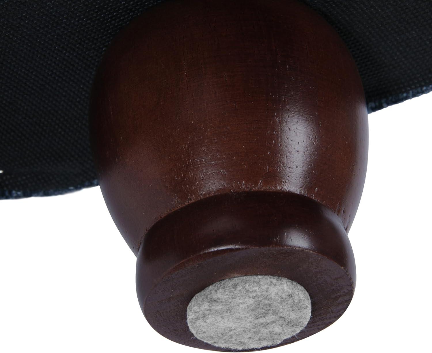 imageHomePop Home Decor Button Round Storage Ottoman Ottoman with Storage for Living Room amp Bedroom Light Camel Faux LeatherNavy