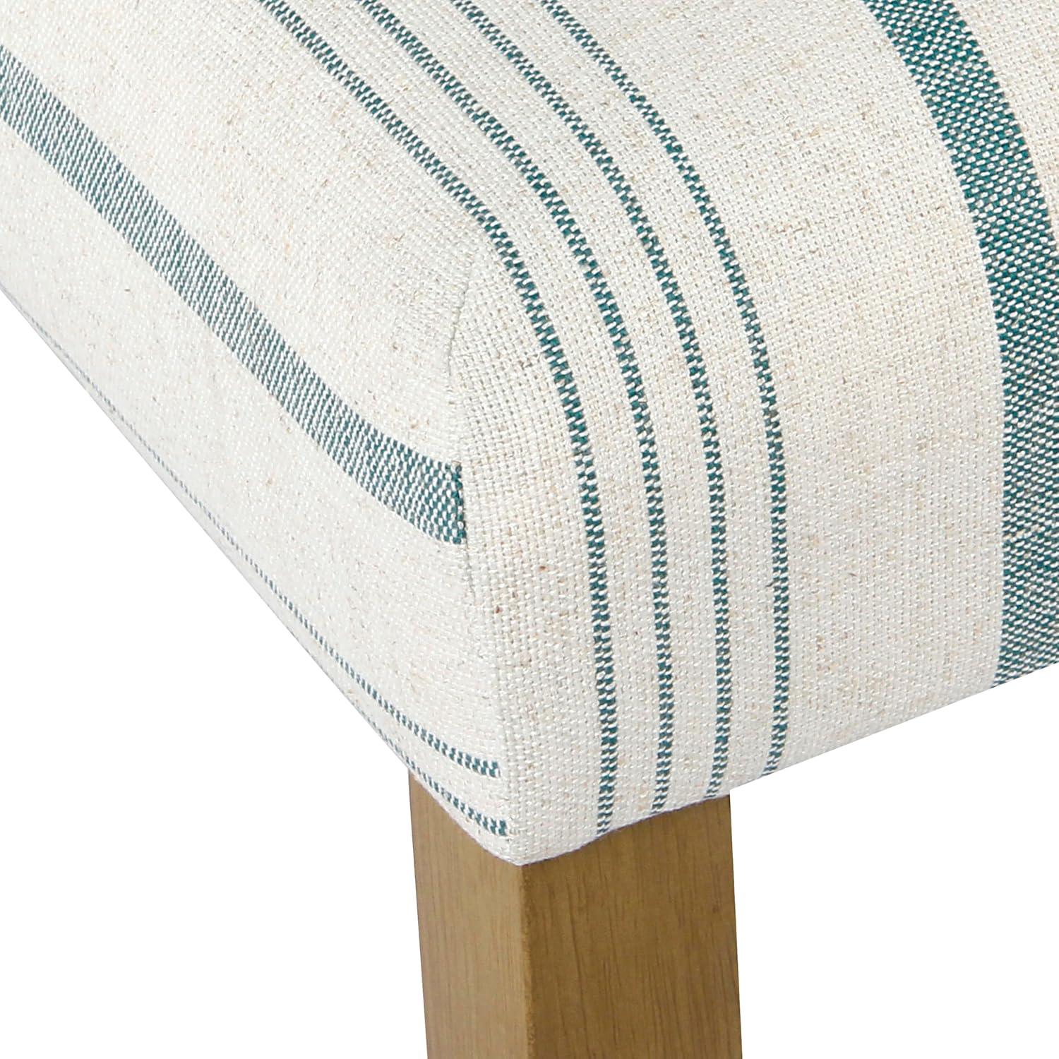 imageHomePop Parsons Classic Upholstered Accent Dining Chair Set of 2 Gray and CreamBlue Calypso Stripe