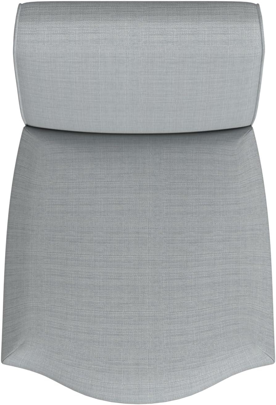 imageHomePop Parsons Classic Upholstered Accent Dining Chair Set of 2 Gray and CreamLight Gray Wovenset of 2