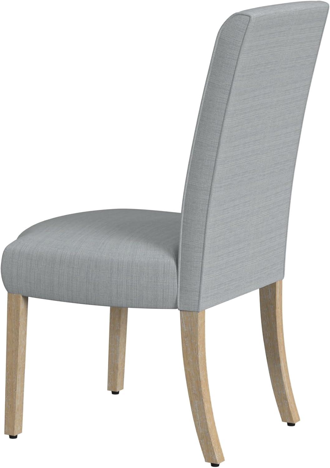 imageHomePop Parsons Classic Upholstered Accent Dining Chair Set of 2 Gray and CreamLight Gray Wovenset of 2