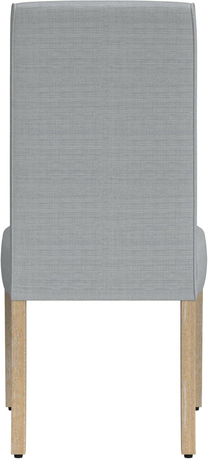 imageHomePop Parsons Classic Upholstered Accent Dining Chair Set of 2 Gray and CreamLight Gray Wovenset of 2