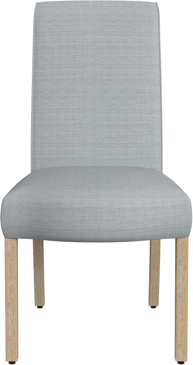imageHomePop Parsons Classic Upholstered Accent Dining Chair Set of 2 Gray and CreamLight Gray Wovenset of 2