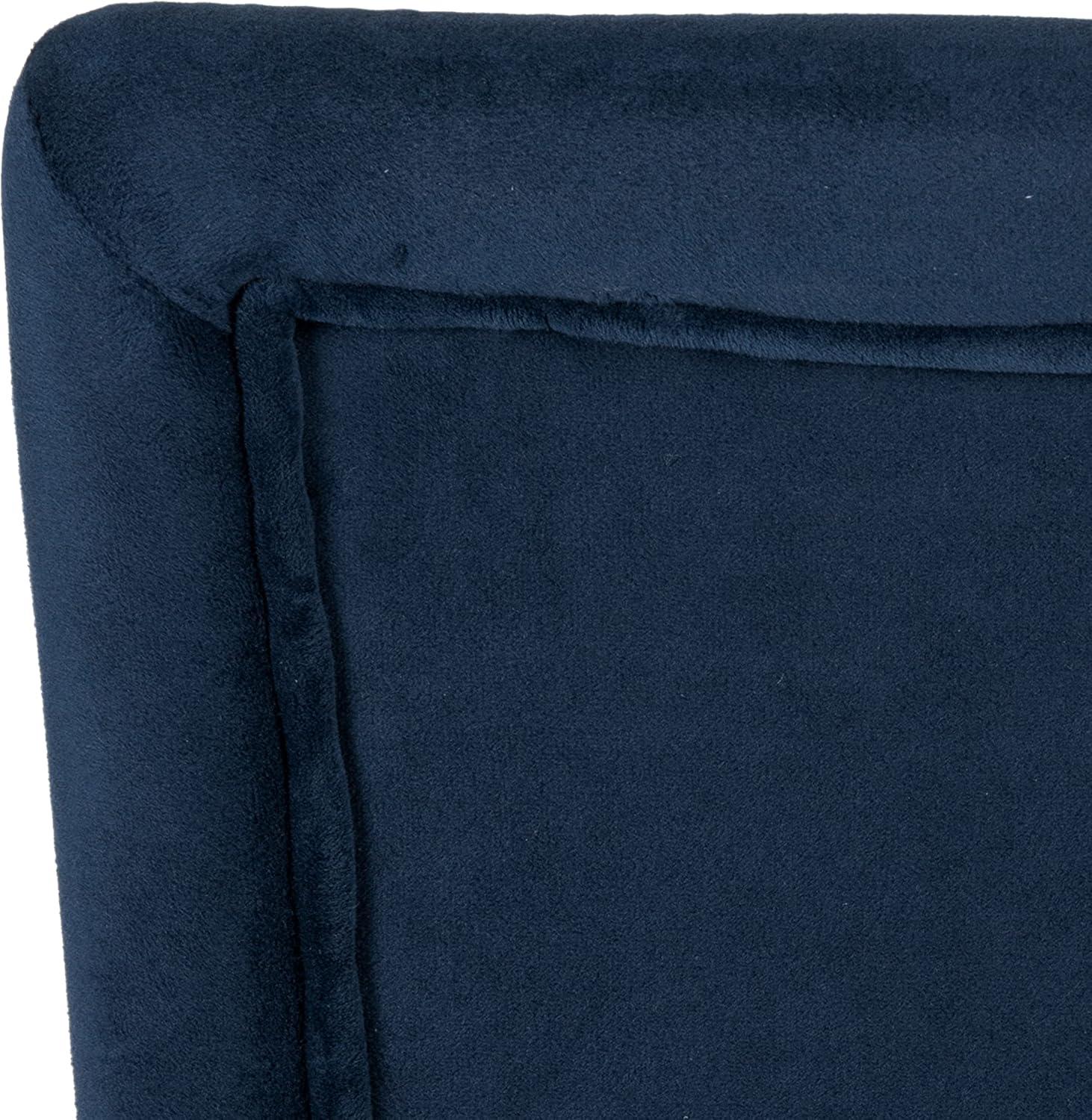 imageHomePop Parsons Classic Upholstered Accent Dining Chair Set of 2 Gray and CreamNavy Velvet
