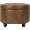 Distressed Brown Faux Leather