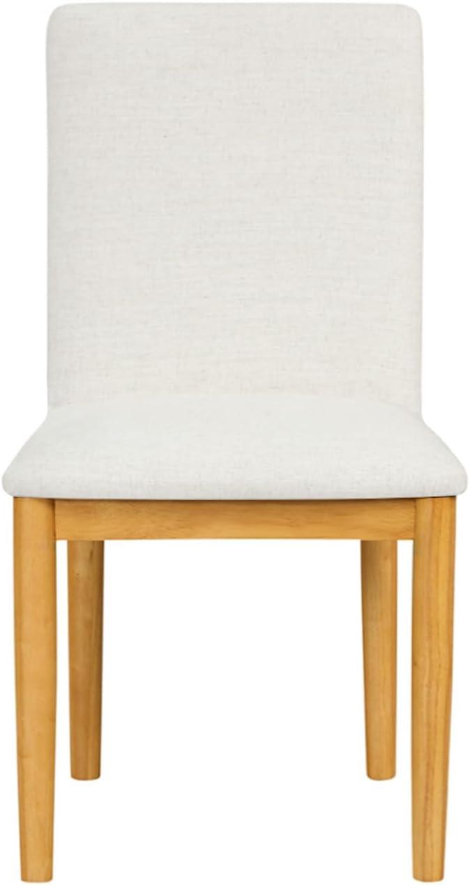 imageHomePop Classic Parsons Dining Chair Pack of 2 Brown Jacobean PrintCream White Textured Woven Set of 2