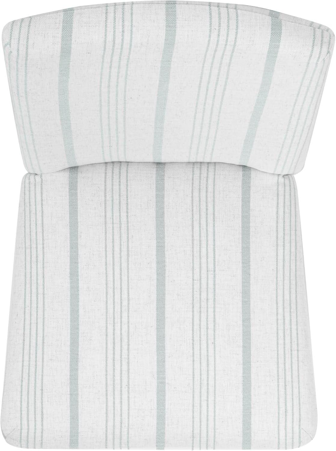 imageHomePop Classic Parsons Dining Chair Pack of 2 Brown Jacobean PrintDove Grey Stripeset of 2