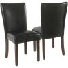 Black Faux Leather (Set of 2)