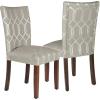 Pewter Gray Cream Lattice (Set of 2)