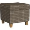 Brown Window Pane Fabric