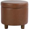Chestnut Brown Faux Leather