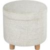 Cream Chevron Woven