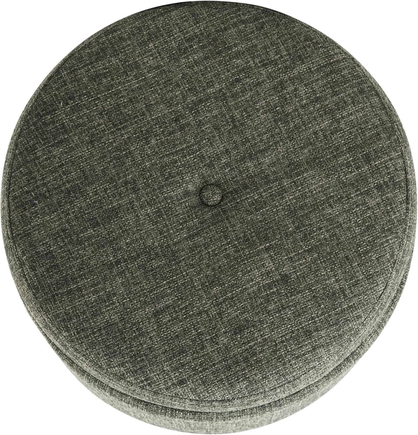 image:imageHomePop Round Storage Ottoman Tan Geometric PatternGreen Clover Fabric
