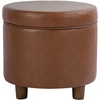 Chestnut Brown Faux Leather