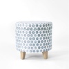 Small Green Medallion Ikat Print