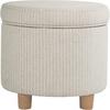 White Woven Stripe