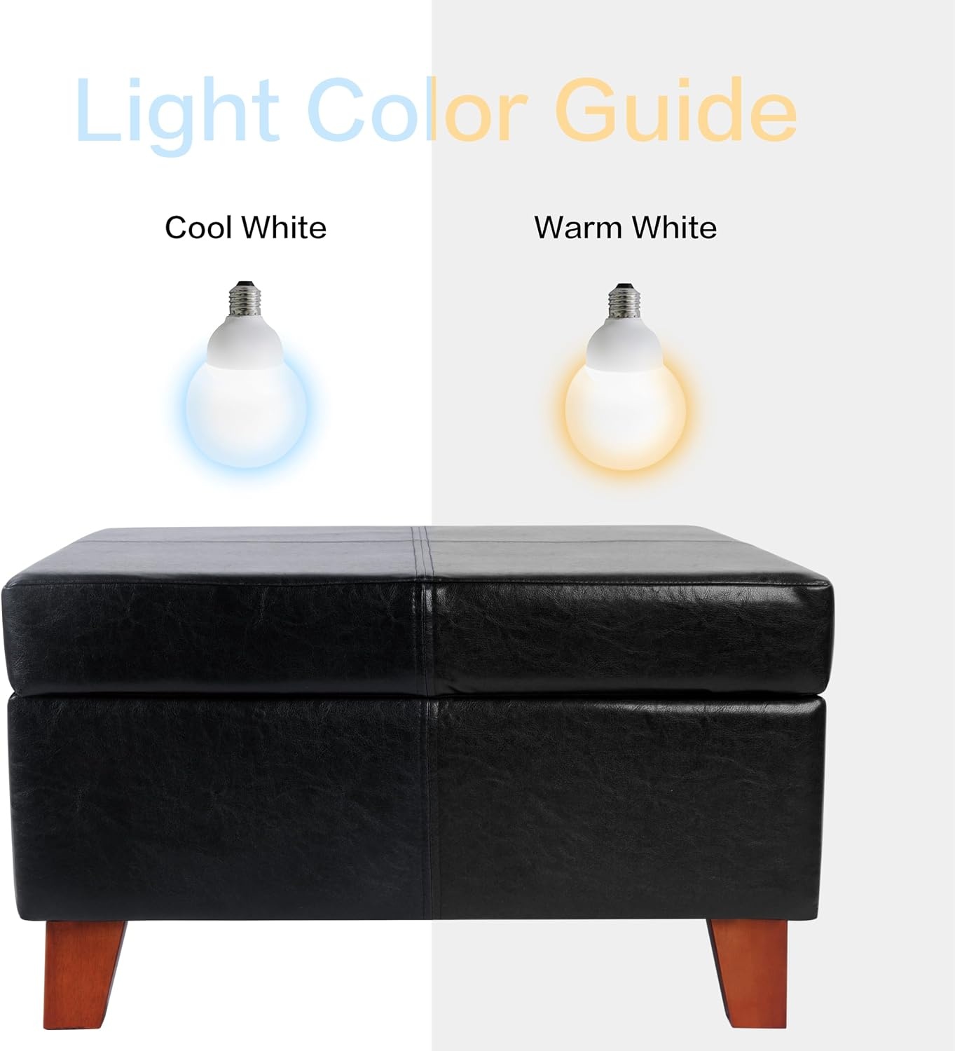 image:imageHomePop Luxury Large Storage Ottoman Blue Woven FabricBlack