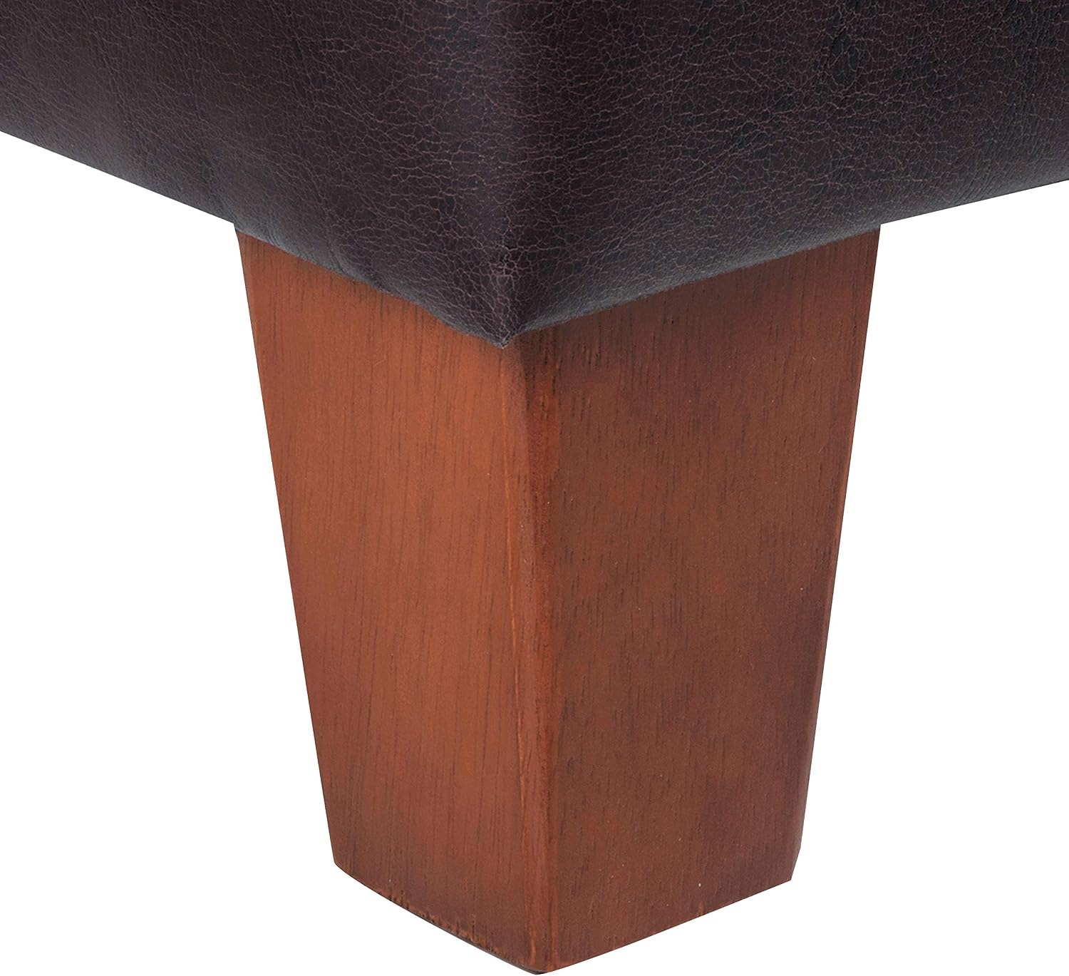 image:imageHomePop Luxury Large Storage Ottoman Blue Woven FabricBrown