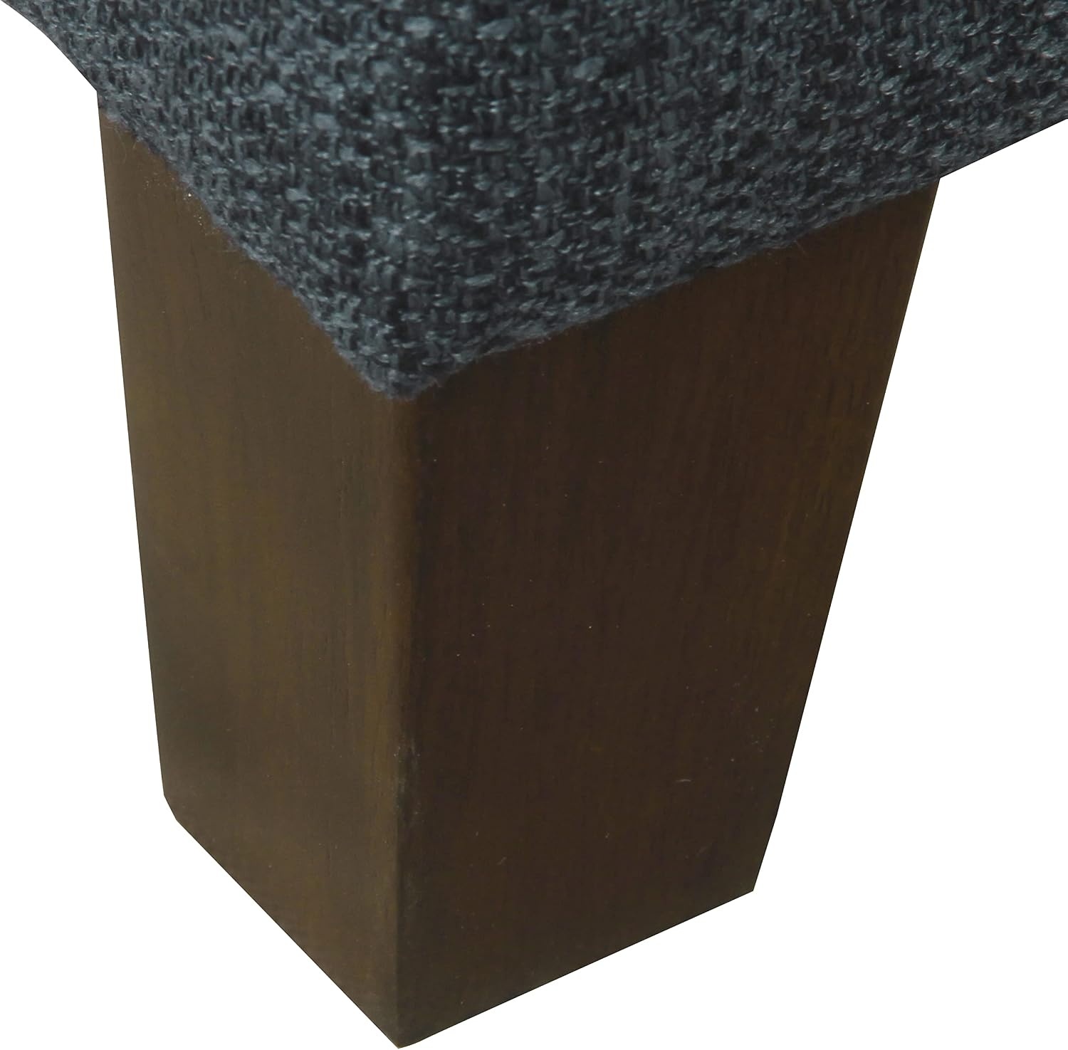 image:imageHomePop Luxury Large Storage Ottoman Blue Woven FabricTextured Navy