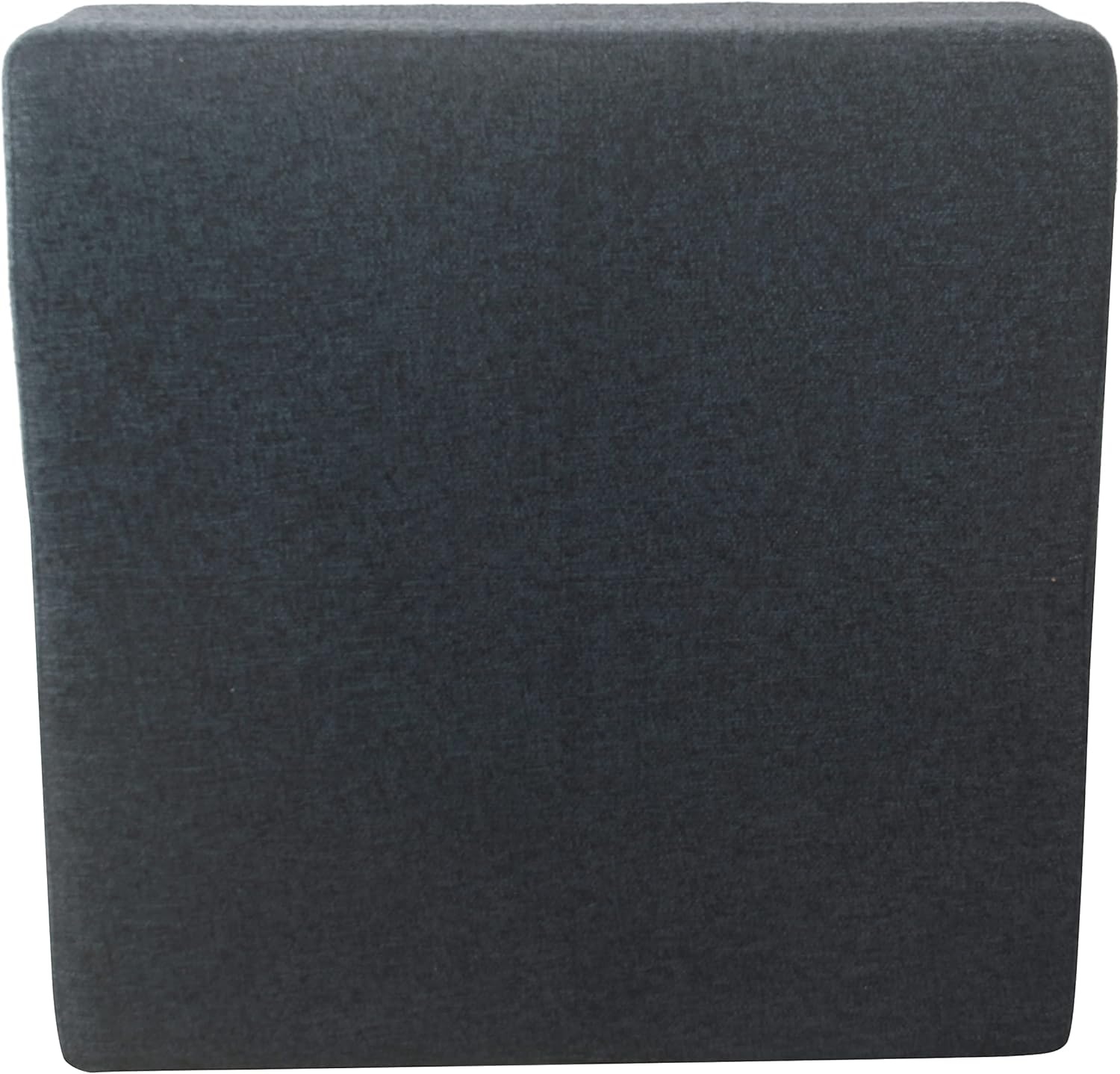 image:imageHomePop Luxury Large Storage Ottoman Blue Woven FabricTextured Navy