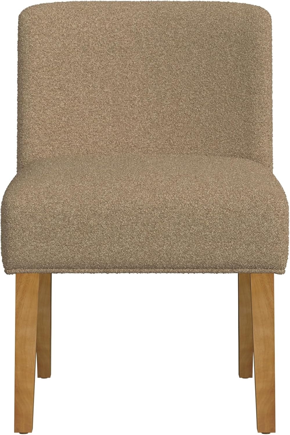 image:imageHomePop Parsons Classic Upholstered Accent Dining Chair Single Pack OrangeBrown Khaki Boucle Single Pack