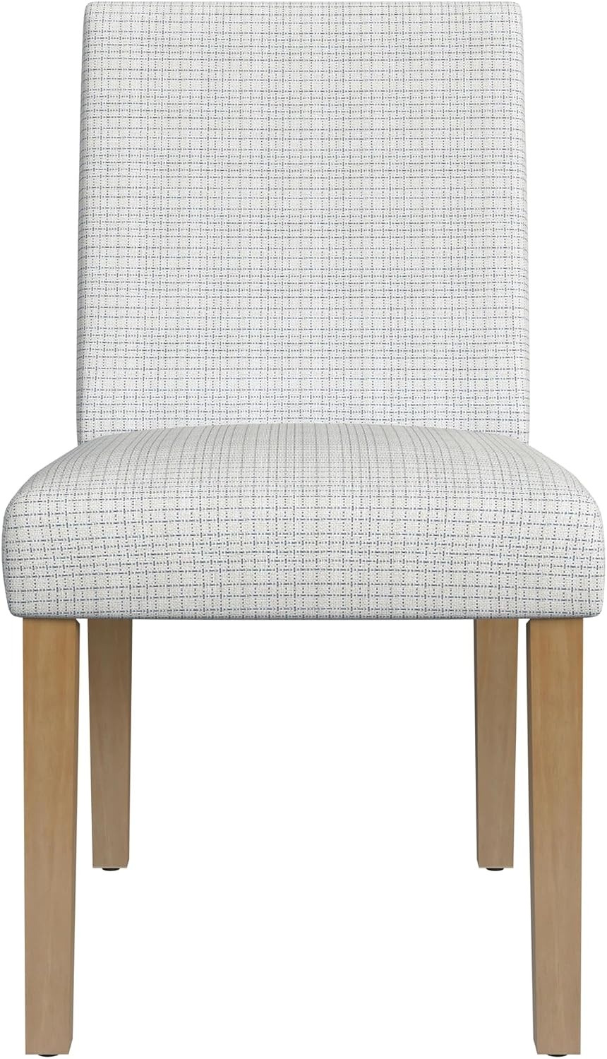 image:imageHomePop Parsons Classic Upholstered Accent Dining Chair Single Pack OrangeCream Mini Grid Pattern
