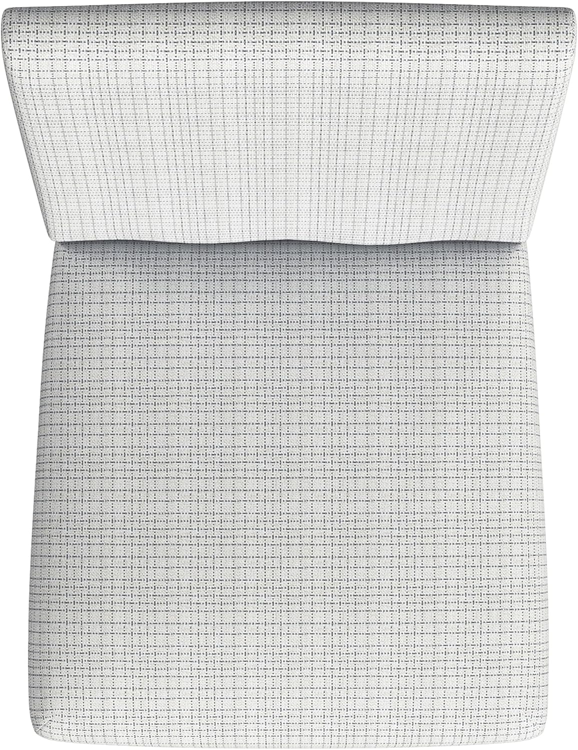 image:imageHomePop Parsons Classic Upholstered Accent Dining Chair Single Pack OrangeCream Mini Grid Pattern