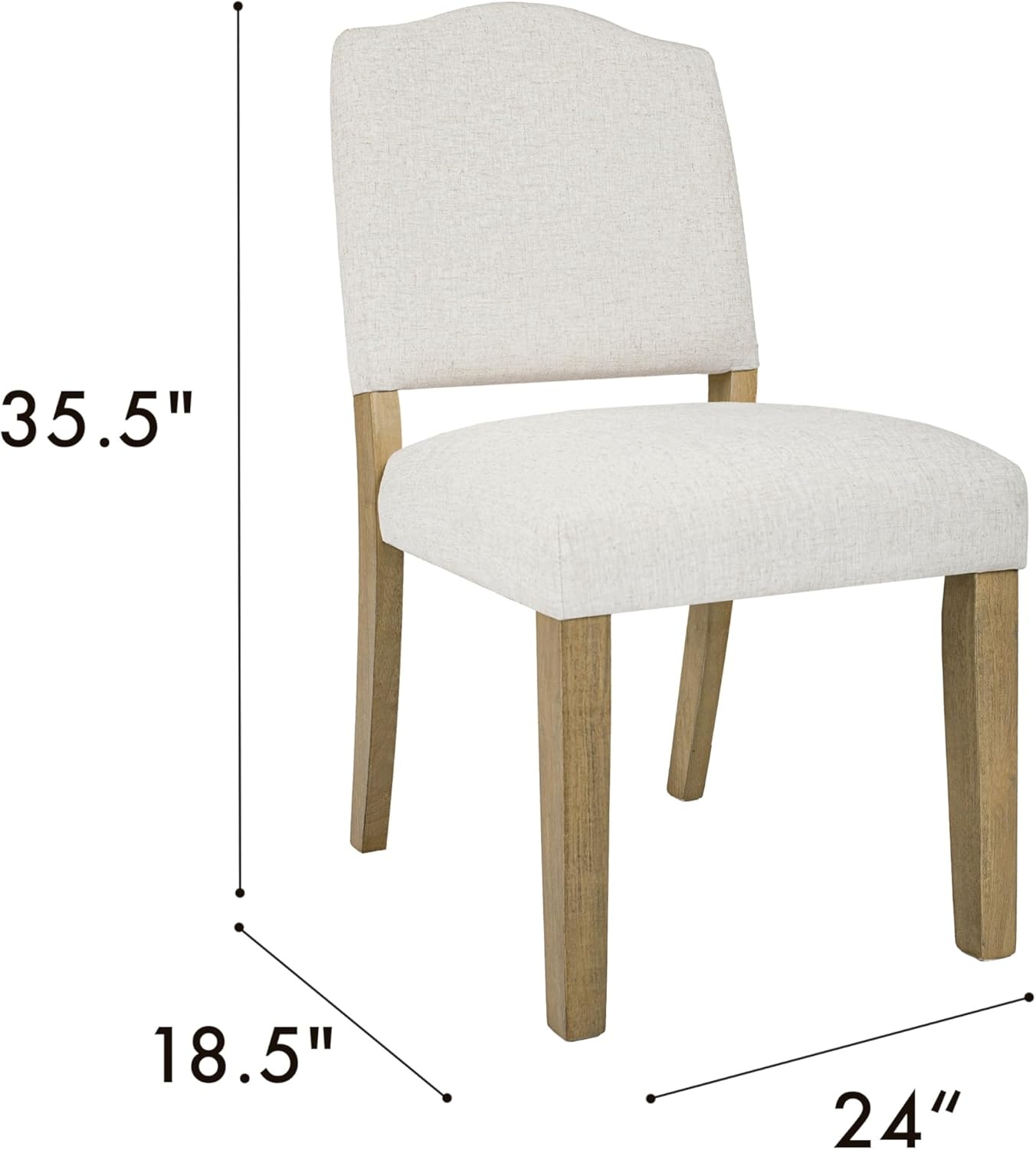image:imageHomePop Parsons Classic Upholstered Accent Dining Chair Single Pack OrangeCream Textured Woven Single Pack