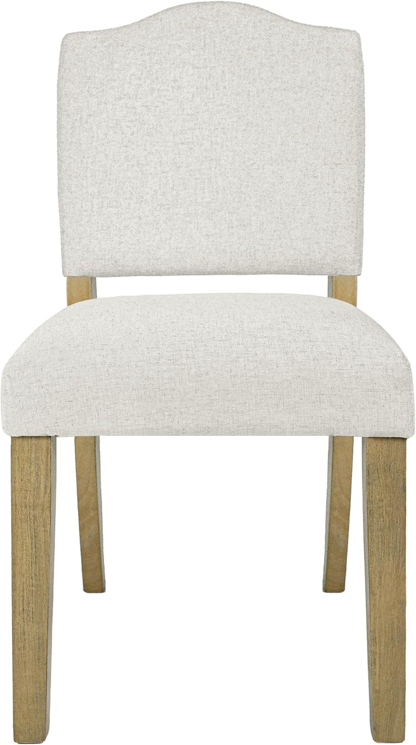 image:imageHomePop Parsons Classic Upholstered Accent Dining Chair Single Pack OrangeCream Textured Woven Single Pack