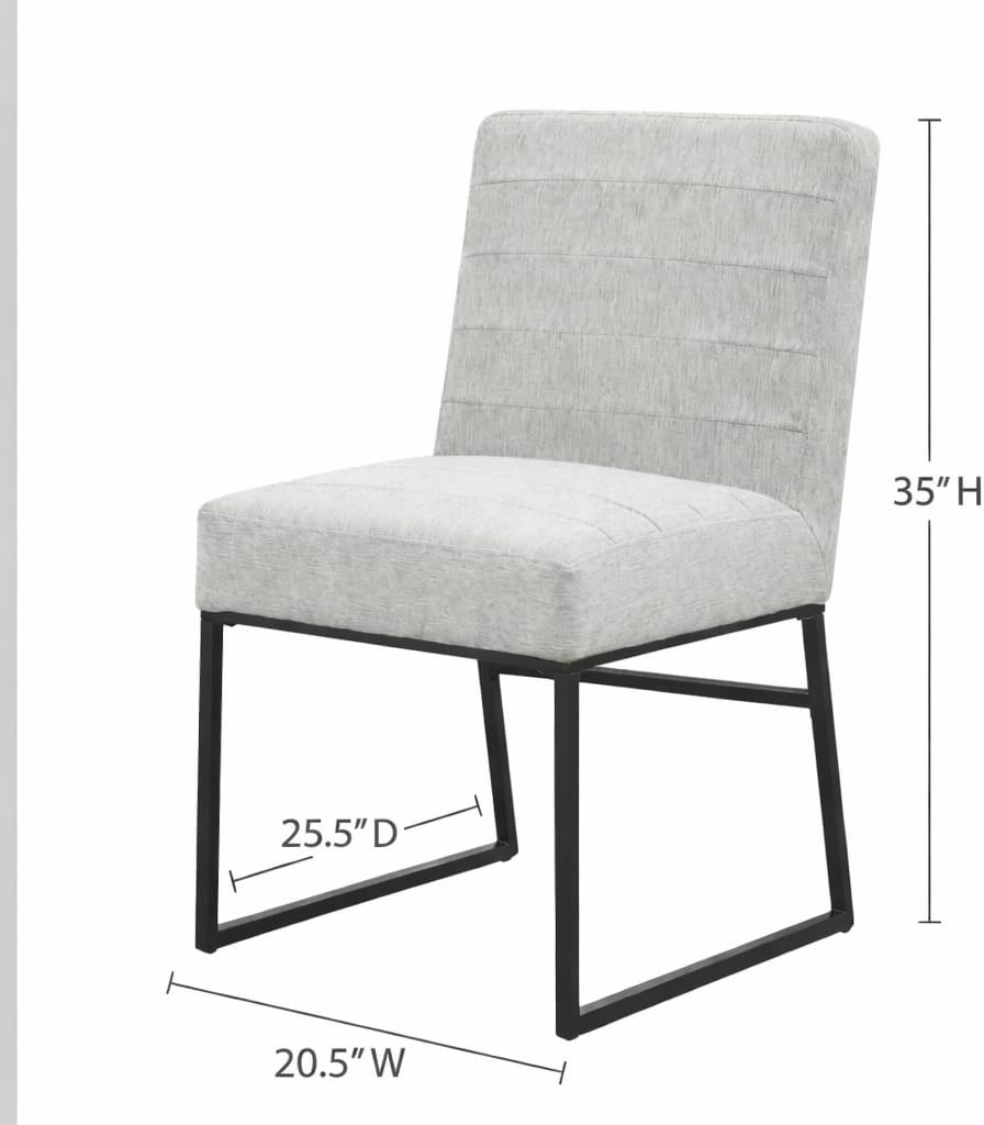 image:imageHomePop Parsons Classic Upholstered Accent Dining Chair Single Pack OrangeGray Woven