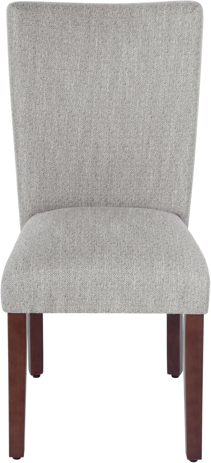 image:imageHomePop Parsons Classic Upholstered Accent Dining Chair Single Pack OrangeLight Gray