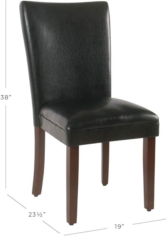 image:imageHomePop Parsons Dining Chair Black Plaid Set of 2Black