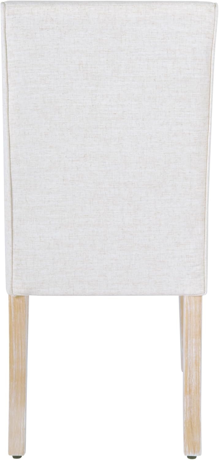 image:imageHomePop Parsons Dining Chair Black Plaid Set of 2Cream Textured Wovenset of 2
