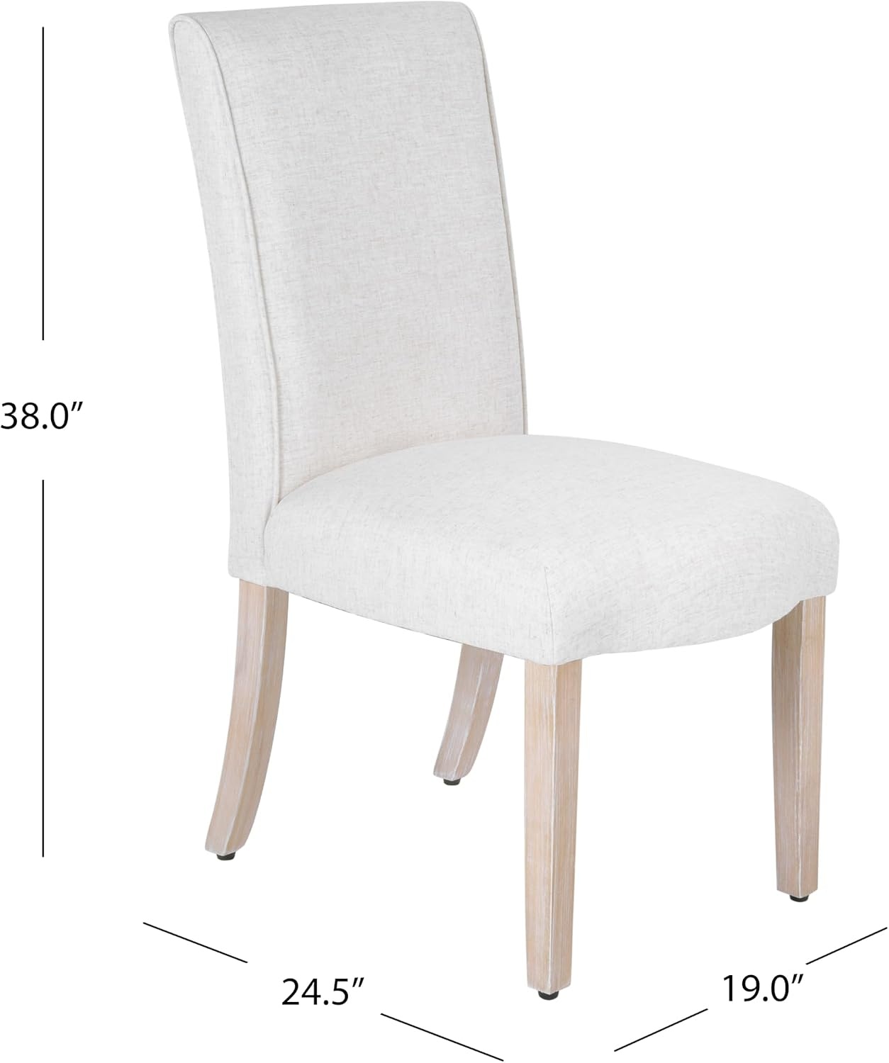 image:imageHomePop Parsons Dining Chair Black Plaid Set of 2Cream Textured Wovenset of 2