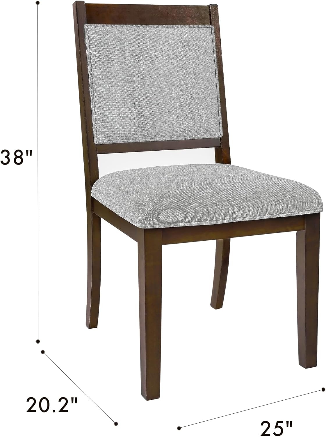 image:imageHomePop Parsons Dining Chair Black Plaid Set of 2Gray Solid Woven Set of 2