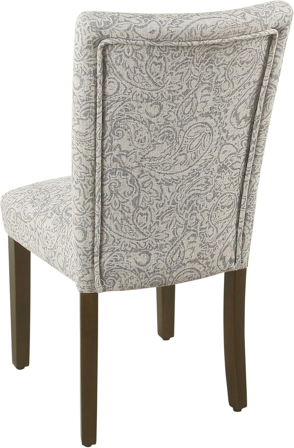 image:imageHomePop Parsons Dining Chair Black Plaid Set of 2Grey Floral Tree Pattern