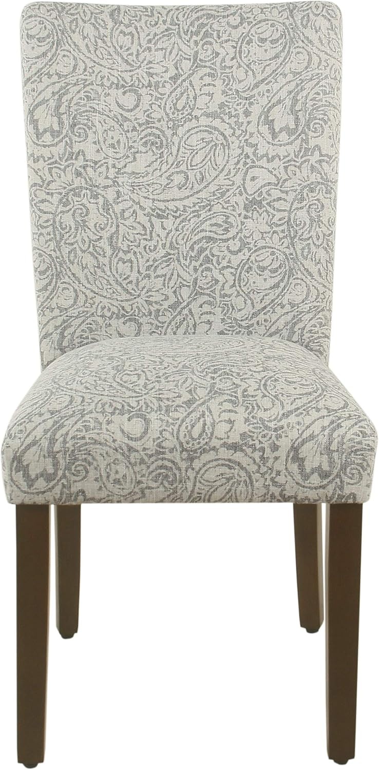 image:imageHomePop Parsons Dining Chair Black Plaid Set of 2Grey Floral Tree Pattern