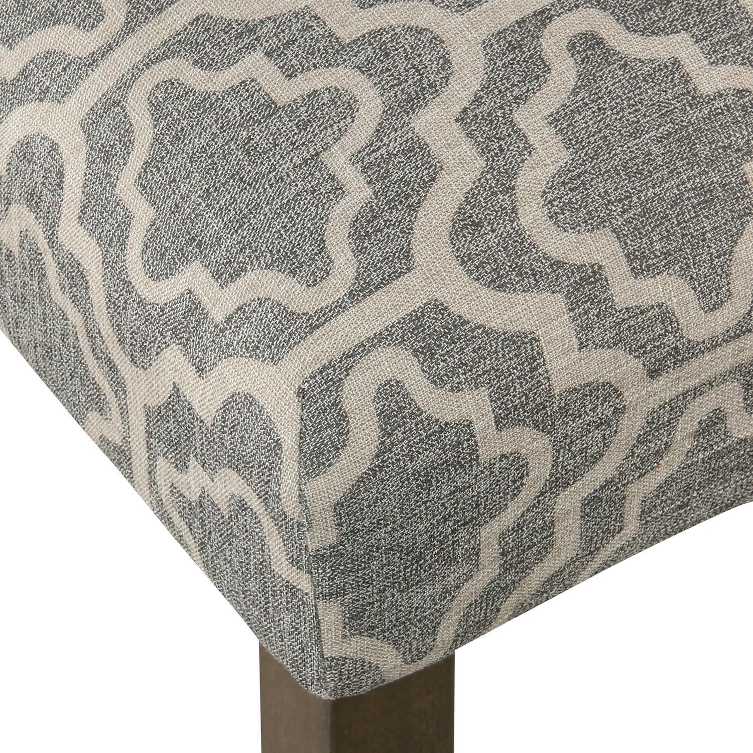 image:imageHomePop Parsons Dining Chair Brown Stripe Set of 2Ash Grey Geometric