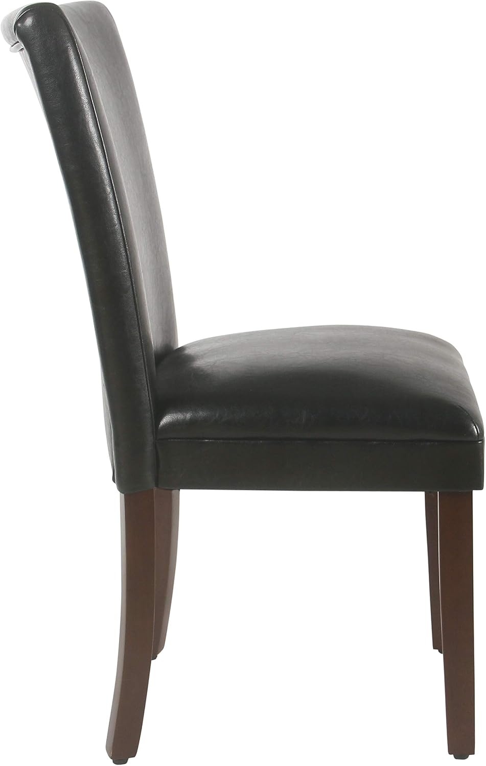 image:imageHomePop Parsons Dining Chair Brown Stripe Set of 2Black Faux Leather Set of 2