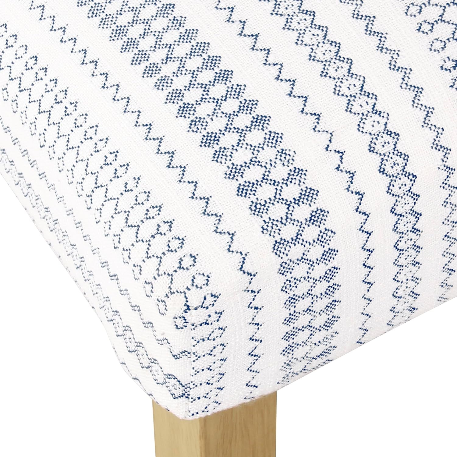image:imageHomePop Parsons Dining Chair Brown Stripe Set of 2Blue Farmhouse Stripe
