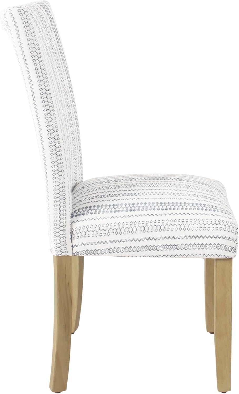 image:imageHomePop Parsons Dining Chair Brown Stripe Set of 2Blue Farmhouse Stripe