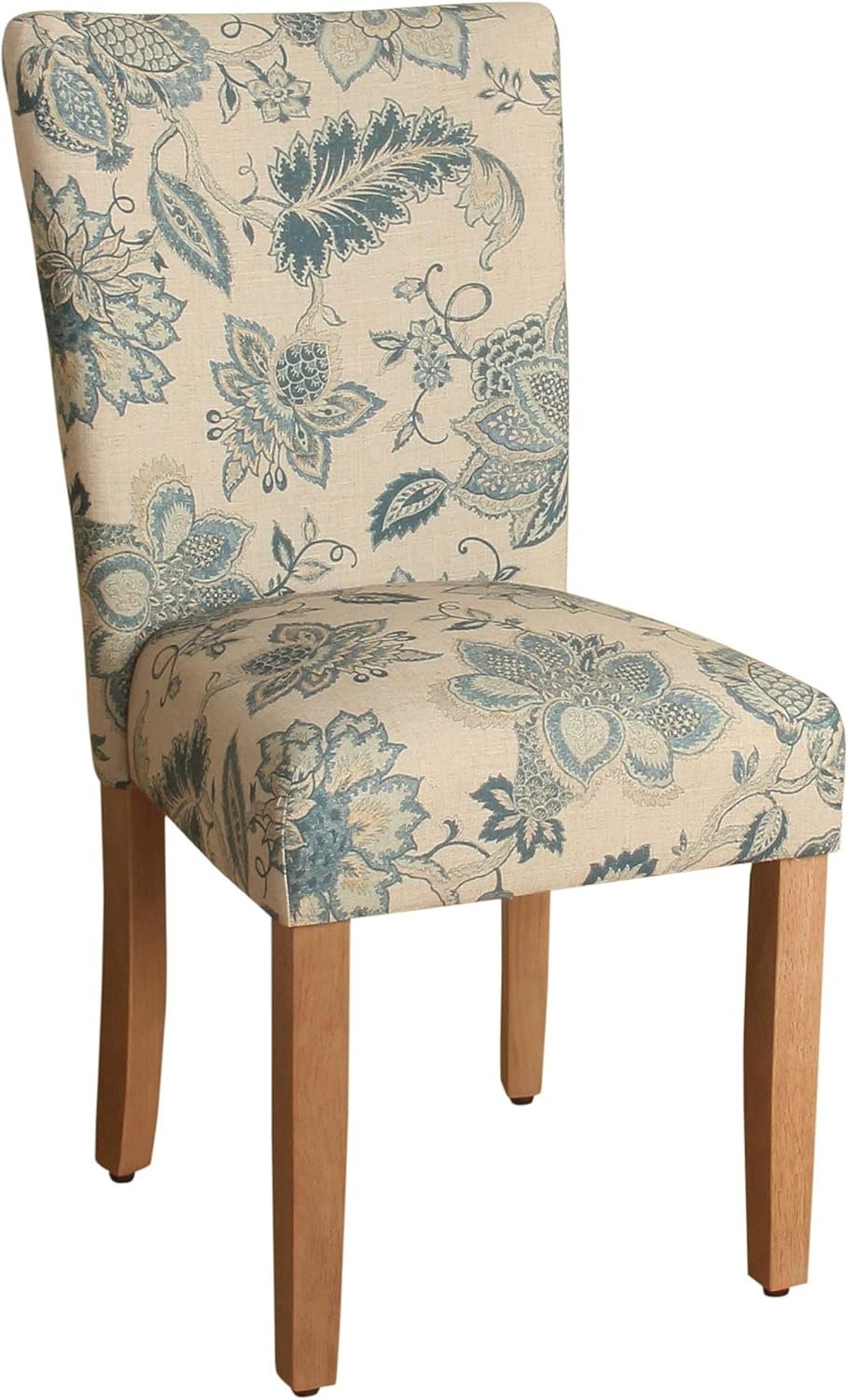 image:imageHomePop Parsons Dining Chair Brown Stripe Set of 2Blue Jacobean