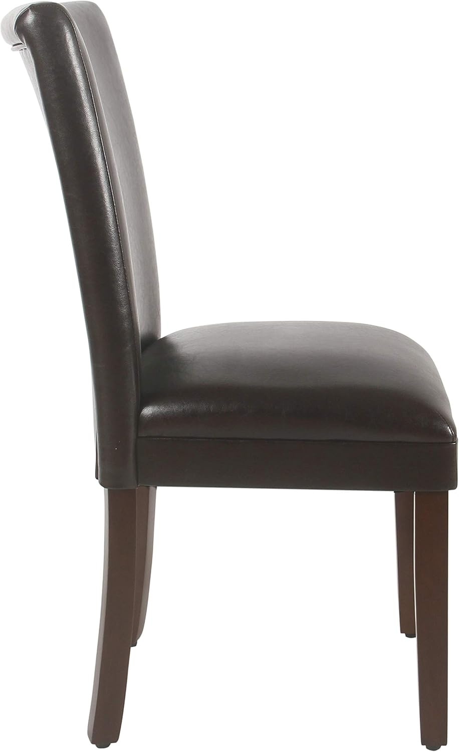 image:imageHomePop Parsons Dining Chair Brown Stripe Set of 2Brown Faux Leather Set of 2