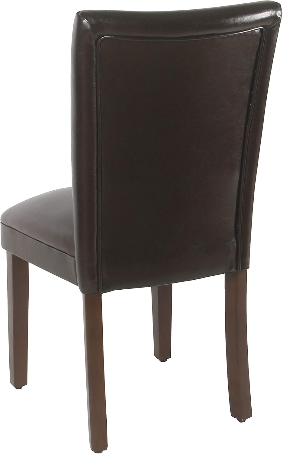 image:imageHomePop Parsons Dining Chair Brown Stripe Set of 2Brown Faux Leather Set of 2
