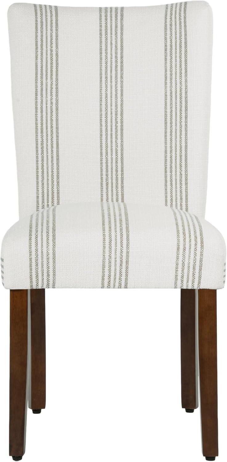 image:imageHomePop Parsons Dining Chair Brown Stripe Set of 2Brown Stripe