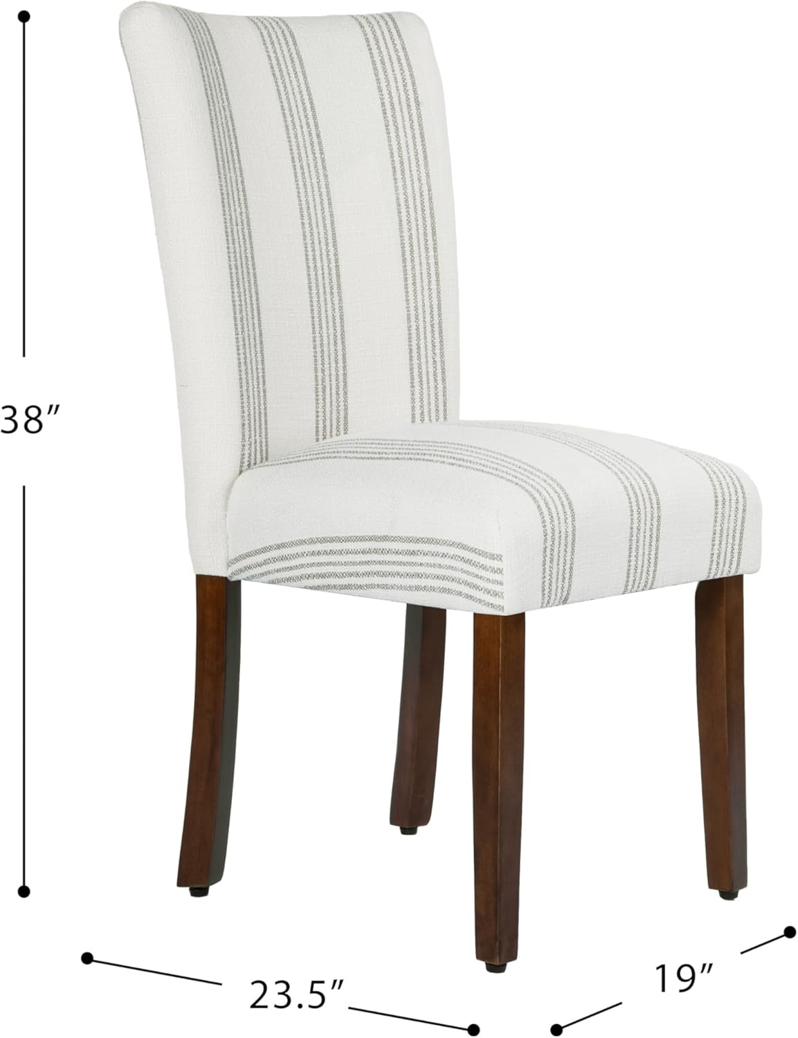 image:imageHomePop Parsons Dining Chair Brown Stripe Set of 2Brown Stripe