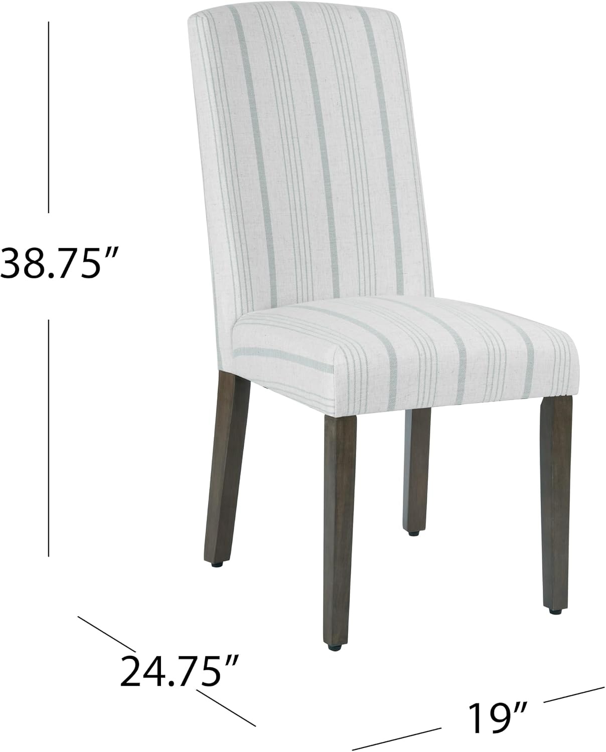 image:imageHomePop Parsons Dining Chair Brown Stripe Set of 2Dove Grey Stripeset of 2