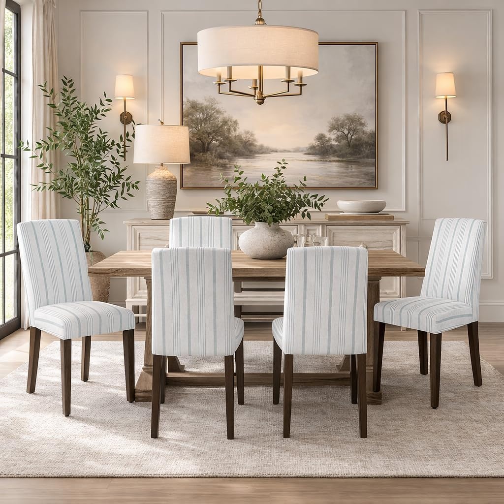 image:imageHomePop Parsons Dining Chair Brown Stripe Set of 2Dove Grey Stripeset of 2
