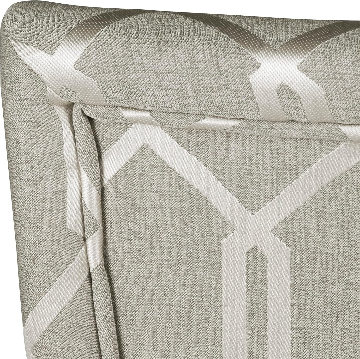 image:imageHomePop Parsons Dining Chair Brown Stripe Set of 2Pewter Gray Cream Lattice Set of 2